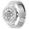 Adecuado para Correa de Reloj Samsung Watch8Classic Hebilla Plana de Tres Perlas Ultra47Mm Acero Inoxidable Aleación de Titanio Nuevo