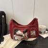 Bolsa Tote de Ombro Único Transversal Moda Tendência Simples Textura de Nicho Verão 2025 Nova Elegante Feminina