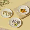 Prato de Jantar Fofo Personalizado, Prato de Sobremesa de Fibra de Bambu Melamina, Prato de Frutas, Embalagem em Caixa Colorida para Presente, Luxo Acessível e Bom Acabamento