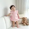 Ropa de verano para bebés niñas, mameluco falda de princesa para primer cumpleaños, ropa de bebé, celebración de 100 días, mameluco falda fino de verano para bebés y niños pequeños