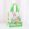 Bolsa de Tela No Tejida de Conejo de Dibujos Animados Bolsa de Regalo de Pascua Cumpleaños Bolsa de Empaque de Regalo para Niños Bolsa de Dulces de Halloween