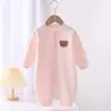 Body de Algodón Puro sin Mangas para Bebé Primavera y Otoño Ropa Unisex para Bebé Ropa de Gateo para Bebé de Cuatro Estaciones 0-12 Meses