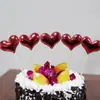 Birthday cake scene card insert love birthday cake five-pointed star PU flag decoration cake scene supplies