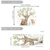 M16627 Uma Variedade de Árvores Grandes de Desenho Animado Criativas, Adesivos de Parede de Animais Fofos, Adesivos Decorativos para Embelezamento de Fundo de Quarto e Sala de Estar