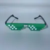 Gafas de Fiesta Mosaico para Hombres y Mujeres Celebridad de Internet Artefacto Divertido Presentación Estudiantil Gafas de Sol Negras Gafas de Sol Personalizadas de Píxeles
