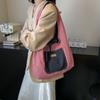 Bolsa Jeans Feminina Grande Capacidade 2025 Nova Primavera e Verão Casual Bolsa de Ombro Bolsa de Pano Trabalho de Aula Roupa Bolsa Tote
