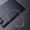 Collar de acero de titanio para hombre y mujer, moderno, estilo hip hop, ligero, de lujo, de marca militar, con forma de corazón de melocotón, de acero inoxidable.