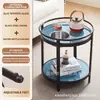 [Transfronterizo] Mesa Auxiliar de Mahjong Lista para Usar, Estante para Tazas de Té, Adornos para Mesa de Café, Estante de Almacenamiento Espesado para Sala de Ajedrez y Cartas, Mesa de Esquina para Mahjong