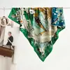 Moda Outono e Inverno Novo Lenço Quadrado Grande de Seda e Lã Dupla Face Cor Diferente Lenço de Seda e Lã 105 Xale Quente Versátil
