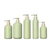 Botella Mousse Verde Redonda de Hombro Spot 300ml Champú 400/500ml Plástico Pet Sub-Botella Gel de Ducha