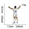 Patches Bordados de Jogador de Futebol Messi C. Mochila de Roupas Estilo Estrela Ronaldo Patches Decorativos DIY