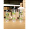 Taza de Té de Frutas Limón Calibre 90 Comercial 500/700ml Taza de Té de Leche Desechable Taza de Jugo de Celebridad de Internet con Tapa