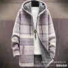 Cárdigan con capucha y cremallera suelto para hombre, chaqueta de algodón con estampado a todo color, elementos de estilo bohemio nuevos transfronterizos, para imagen DIY