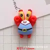 Explosiones Lindo Bob Esponja Calzoncillos Patricio Serie Gel Crema diy Funda para Teléfono Pasador Llavero Accesorios de Resina