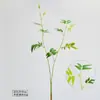 Galhos de Bambu Artificiais, Galhos Finos de Bambu, Sala de Chá Zen Estilo Chinês, Decoração Suave de Hotel, Paisagismo de Interiores, Folhas de Bambu Artificiais, Materiais para Arranjo de Flores