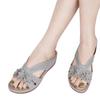 Comércio exterior transfronteiriço plus size verão novas sandálias cunha moda feminina exterior sandálias romanas de sola grossa