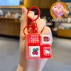 Llavero Colgante Botón Sonoro Luminoso de Dibujos Animados Sanrio Hello Kitty Juguete de Descompresión Gato KT Adorno de Llavero