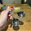 Aço Inoxidável 304 Colher Redonda Coreana Colher Doméstica Colher Fofa Colher Popular Colher Redonda Infantil Colher de Grau Alimentício
