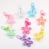 Color Caramelo Calado Flor de Ola Grande Corazón de Gelatina Colgante Llavero DIY Hecho a Mano Cubierta de Auriculares Colgante Joyería