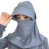 Sombrero Fino Transpirable para Mujer con Protección Completa del Cuello, Protección Solar y Mascarilla Facial, Sombrero Solar Tres en Uno para Exteriores para el Trabajo