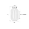 Botella de té de leche regordeta de 500 ml, embalaje transparente desechable, botella de jugo, se puede insertar pajilla, boca ancha dividida, botella vacía