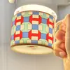 Venta Directa Transfronteriza Juego de Taza y Platillo de Café de Porcelana Ósea Estilo Retro Europeo Aijia con Cucharilla, Tazas a Juego para Pareja para el Té de la Tarde, Set de Regalo