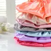 Touca de banho de beleza de alta qualidade, impermeável e espessa, touca de banho de cetim de seda à prova de fumaça de óleo para adultos