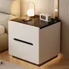 Mesita de Noche Dormitorio Hogar Almacenamiento Gabinete Integrado Habitación de Alquiler 2026 Modelo Nuevo Mesita de Noche Baja Estante Pequeño