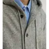 Chaqueta con capucha de moda 2026 Unisex Primavera/Otoño Nuevo Estilo Perezoso Cárdigan Tejido Sentido del Diseño Versátil