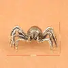 Araña de Latón Puro Insecto Animal Araña de Ocho Patas La Contentación Viene de la Contentación, Objeto Viejo Sólido Vintage Adorno Decorativo de Escritorio