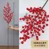 Flor Artificial Fruta da Sorte Ilex Fruta Vermelha Flor Falsa Sala de Estar Interior Decoração de Casa Nova de Ano Novo Balde Decoração de Flores de Véspera de Ano Novo Flor