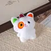 Brinquedo de Pelúcia Gato Tricolor Arco-Íris Fofo, Pingente Boneca Gato Flor, Boneca de Melhor Amigo, Adorno para Bolsa Venda por Atacado