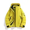 Chaqueta Rígida de Montaña para Exteriores para Mujer, Conjunto de Dos Piezas Cortavientos e Impermeable Tres en Uno con Forro Polar, Ropa para Senderismo y Montañismo para Hombres