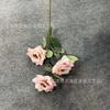 Simulación romántica de flores de color rosa melocotón, flores de boda, flores falsas, decoración floral para bodas, fotografía de alojamiento familiar