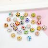 8/10 / 12mm strass flor bola de soldagem bola strass espaçador grande furo diamante bola de solda broca anel DIY jóias