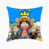 Serie One Piece Dibujos Animados Personajes Luffy Solon Funda de Almohada para el Hogar Animación Imitación Súper Suave Sofá Cómic-Con Almohada