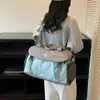 Bolsa de Viaje Portátil para Mujer, Gran Capacidad, Bolsa de Equipaje Ligera para Viajes Cortos, Compartimento Independiente para Zapatos, Bolsa para Natación y Fitness, Bolsa para Deportes al Aire Libre