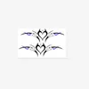 Pegatinas de Tatuaje Tótem de Corazón Y2K, Contraste de Color Negro y Morado, Impermeables de Larga Duración, Pegatinas de Clavícula de Gama Alta