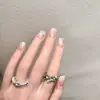 Acetato Hielo Jade Melocotón Nude Escamas de Nácar Transparente Uñas Hailey Simples Gama Alta Manicura Portátil Pura Hecha a Mano