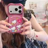 Puntos semi-transparentes con patrón ondulado son adecuados para iPhone 17 Pro Max, simple Apple 18, con forma de corazón 16, con purpurina 15, lindos