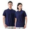 2023 nuevo polo de piqué de algodón seda fresca manga corta casual de negocios con solapa ropa de trabajo grupal logo bordado