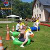 Accesorios Divertidos Caballo Inflable Pista de Carreras de Caballos Pony Carrera Rápida Sacudida Actividad de Expansión para Formación de Equipos Equipo
