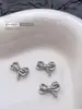 Acessórios Populares Transfronteiriços para Nail Art Laço Branco K, Fitas Versáteis Tridimensionais de Gravata Borboleta de Metal Peças para Decoração de Unhas DIY