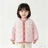 Capa interior acolchada cálida para niños, invierno, unisex, chaqueta gruesa de algodón para niños, abrigo cortavientos para bebé, lindo de animalitos pequeños