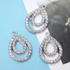 Estilo Coreano Sencillo Elegante Creativo Zircón Colgante Gota de Agua Accesorios DIY Aleación Galvanizada Colgante Individual Joyería Collar Pulsera