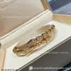 Versão de Luxo do Bracelete Cobra em Ouro V Baojia com Mola, Totalmente Cravejado com Diamantes, Cauda em Formato de Osso de Cobra com Diamantes, Escultura de Precisão CNC, Banhado a Ouro Rosa 18K