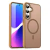 Funda magnética mate S26Ultra para teléfono, funda protectora anticaídas 23 S25Edge con tacto de piel S24Plus, venta al por mayor