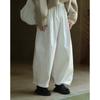 Otoño Nuevo Estilo Japonés Perezoso Pantalones de Pierna Ancha de Cintura Alta Pantalones Casuales para Mujer Silueta Holgada Adelgazantes Pantalones Largos para Exterior para Mujer