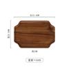 Bandeja de Madera de Acacia Japonesa Plato Hexagonal para Cena para el Hogar Plato de Madera Maciza Plato Octogonal para Pastel Postre Desayuno Bandeja de Té