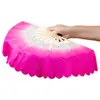 Abanico para Danza con Abanico Danza Cuadrada Extendida Danza Jiaozhou Twist Abanico de Doble Cara Par Utilería para Danza de Actuación